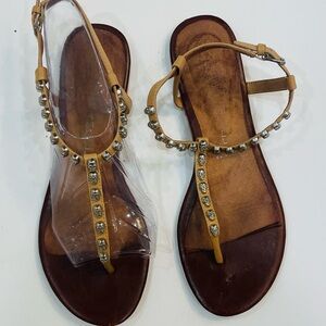Jeffrey Campbell Thong sandals with skull studs